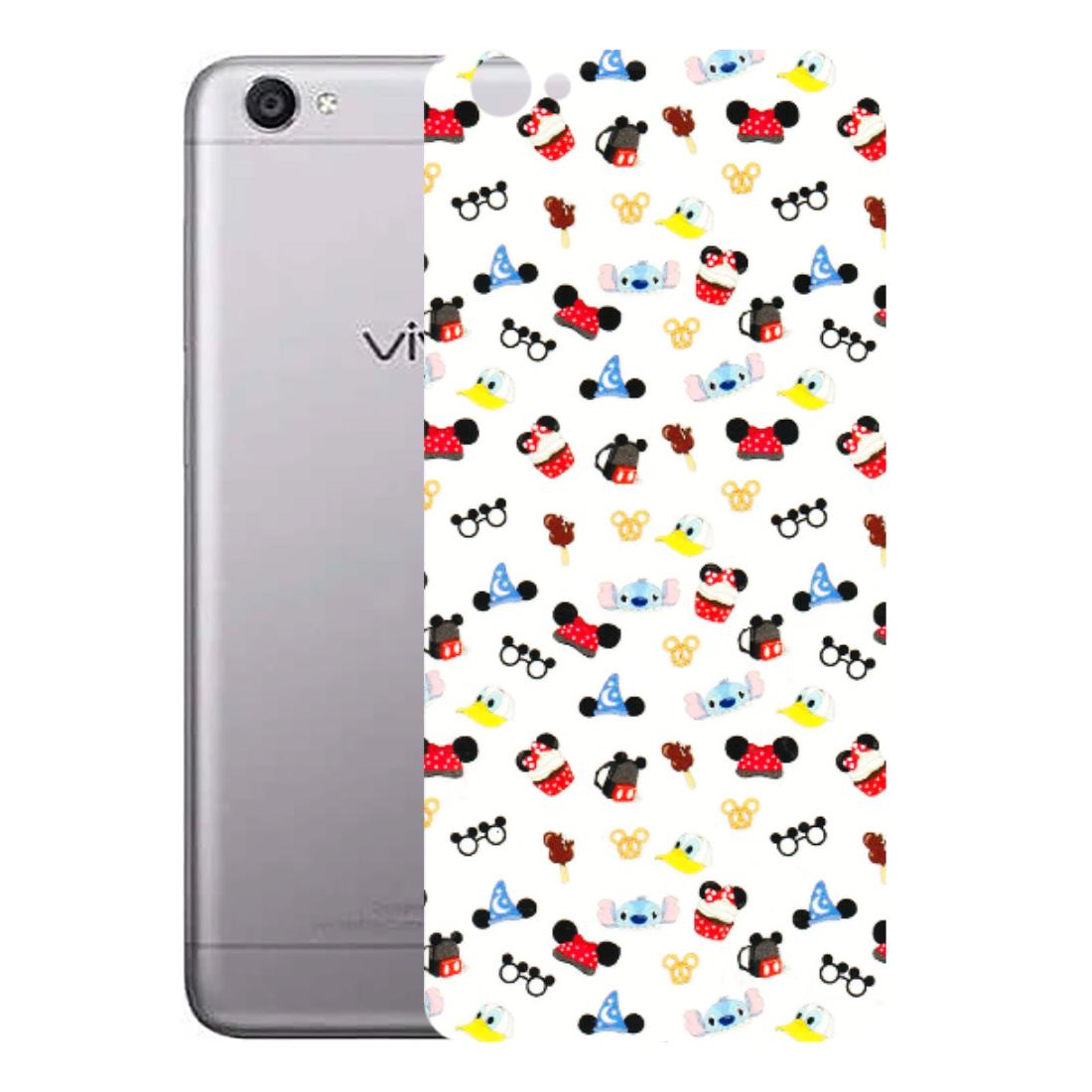VIVO Y Series Phone Skins (All Models) - Minnie Mouse & Donald Doodles s - 3D Embossed Finish (L-194) Vivo Y55