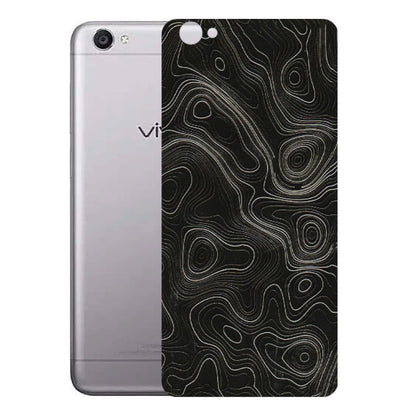 VIVO Y Series Phone Skins (All Models) - Black Swirl - 3D Embossed Finish (L-196) Vivo Y55