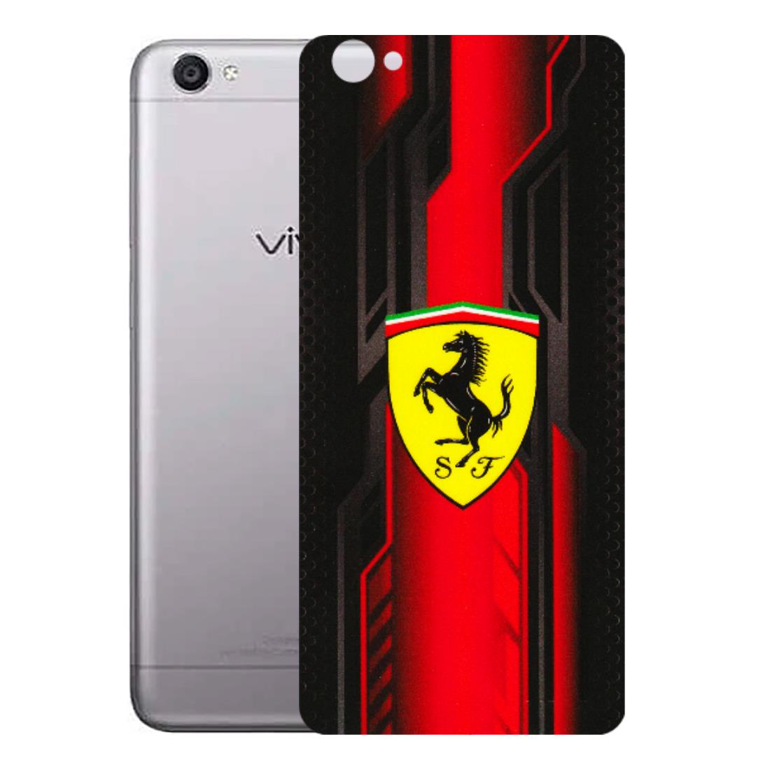 VIVO Y Series Phone Skins (All Models) - Black Ferrari Logo - 3D Embossed Finish (L-253) Vivo Y55