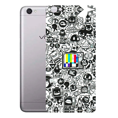 VIVO Y Series Phone Skins (All Models) - Doodles Positive Art - 3D Embossed Finish (L-263) Vivo Y55