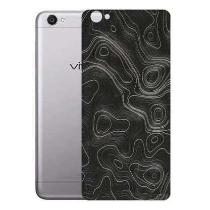 VIVO Y Series Phone Skins (All Models) - Abstract White Line Map - 3D Embossed Finish (L-269) Vivo Y55