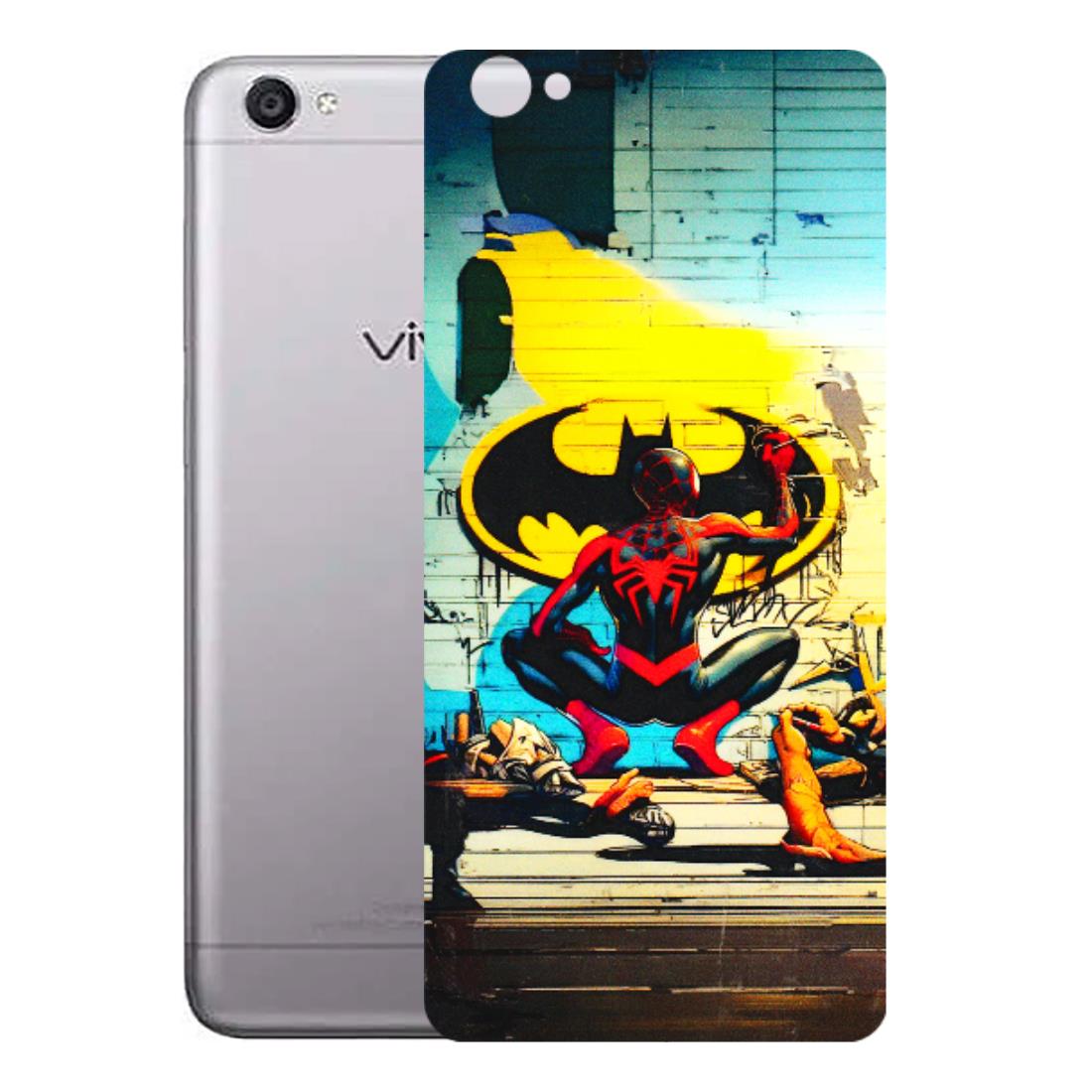 VIVO Y Series Phone Skins (All Models) - New Spiderman Bat Logo - 3D Embossed Finish (L-309) Vivo Y55