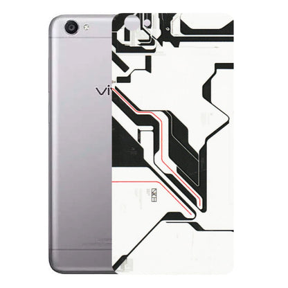 VIVO Y Series Phone Skins (All Models) - White Techy Logo - 3D Embossed Finish (L-312) Vivo Y55