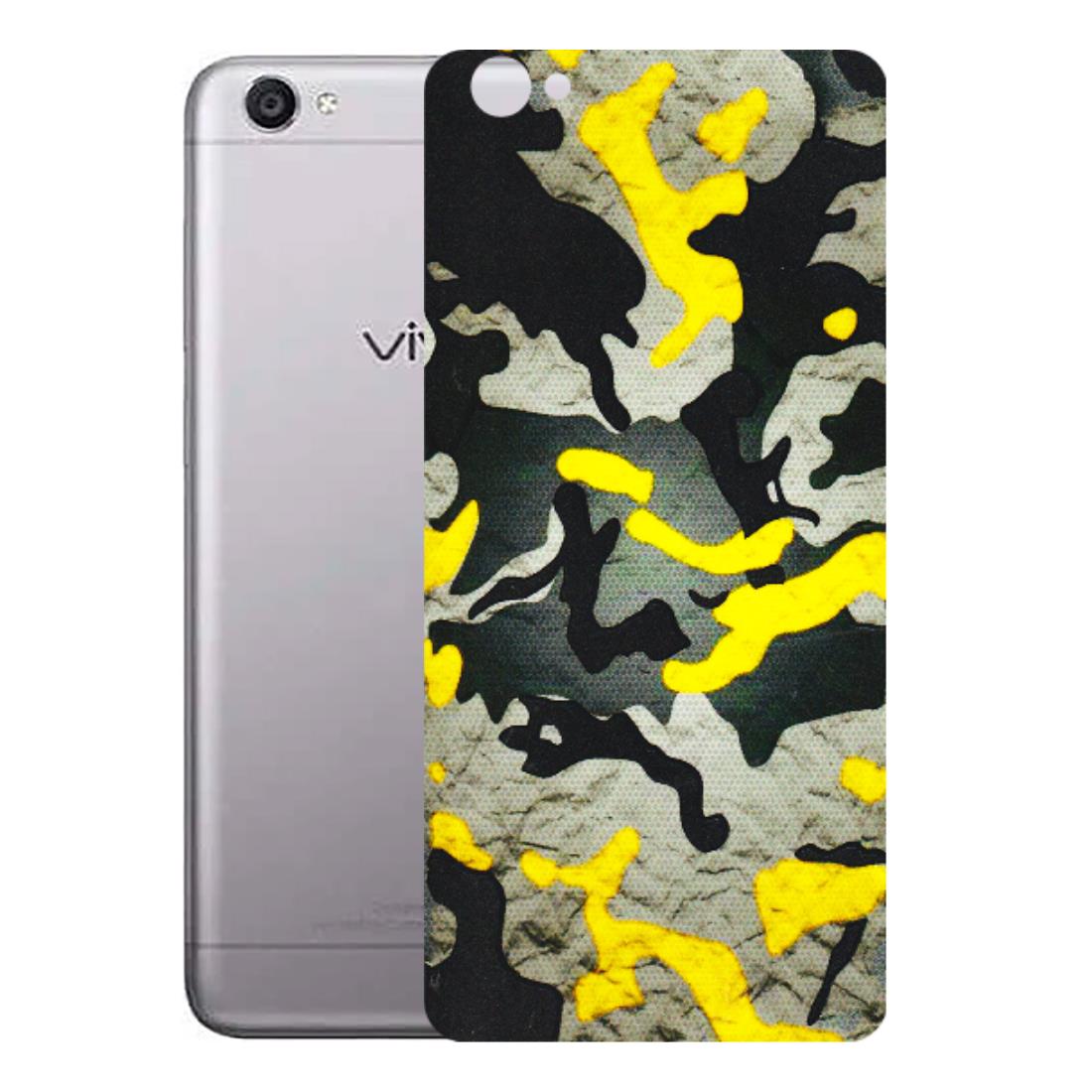 VIVO Y Series Phone Skins (All Models) - Yellow Camouflage - 3D Embossed Finish (L-61) Vivo Y55