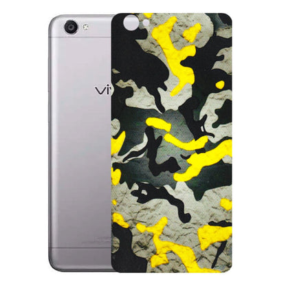 VIVO Y Series Phone Skins (All Models) - Yellow Camouflage - 3D Embossed Finish (L-61) Vivo Y55