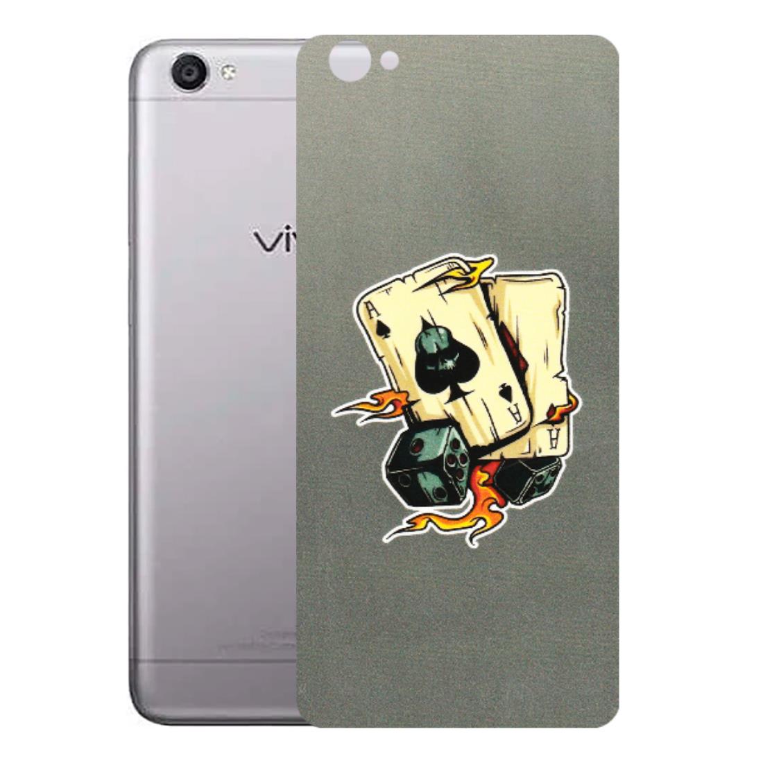 VIVO Y Series Phone Skins (All Models) - Grey Cards Of Ace - 3D Embossed Finish (L-77) Vivo Y55