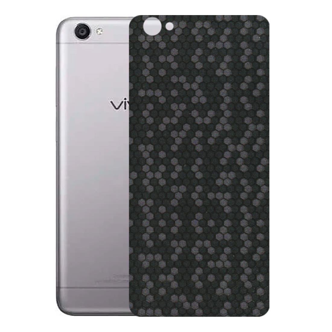 VIVO Y Series Phone Skins (All Models) - Black Grey Honeycomb Sober - 3D Embossed Finish (L-85) Vivo Y55