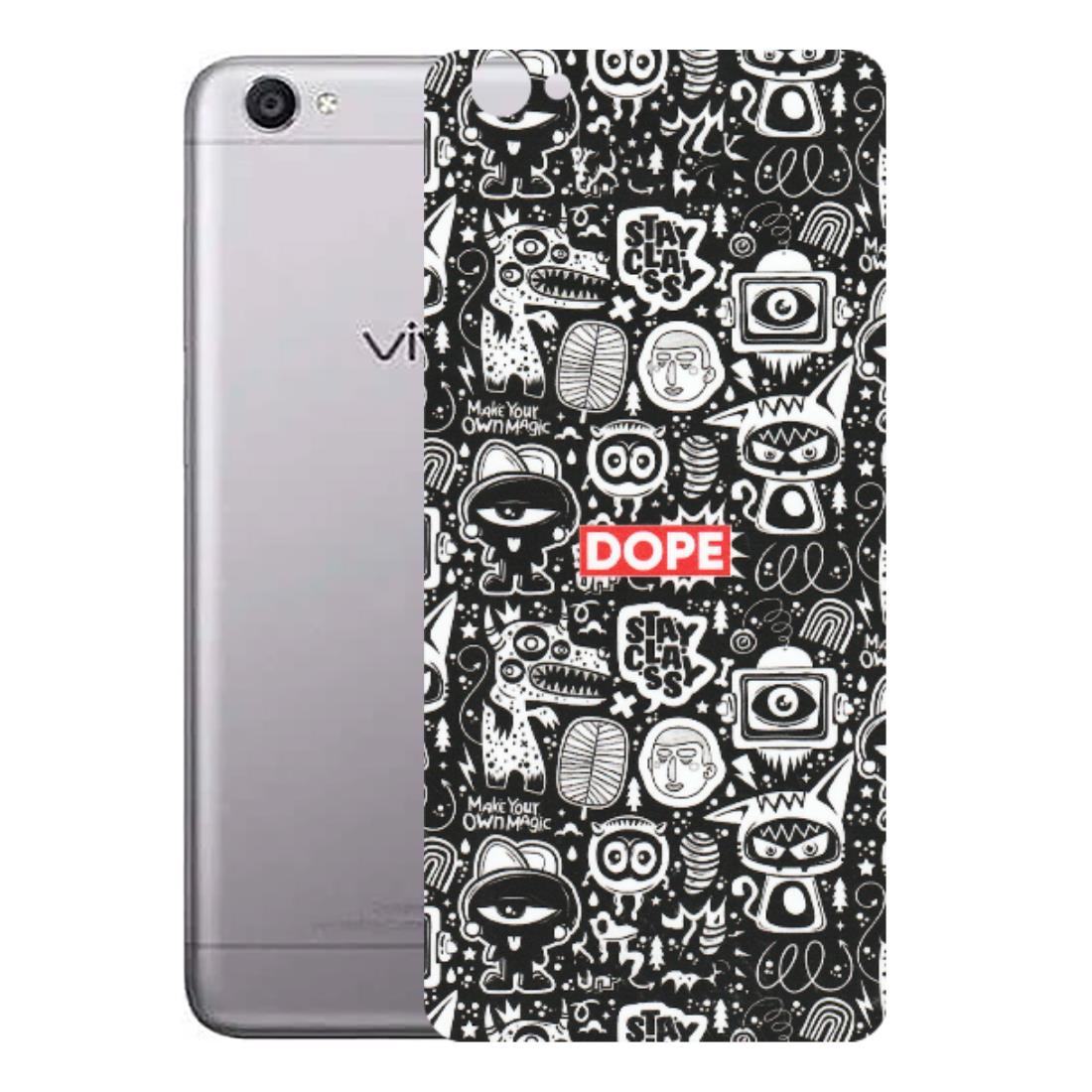 VIVO Y Series Phone Skins (All Models) - Dope Stay Classy Black Doodles - Matte Finish (M-126) Vivo Y55