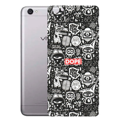 VIVO Y Series Phone Skins (All Models) - Dope Stay Classy Black Doodles - Matte Finish (M-126) Vivo Y55