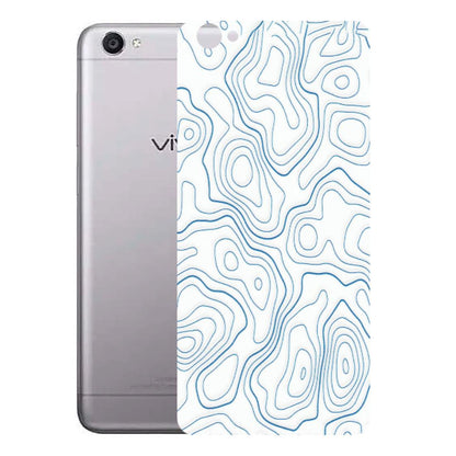 VIVO Y Series Phone Skins (All Models) - Blue And White Swirls - Matte Finish (M-139) Vivo Y55
