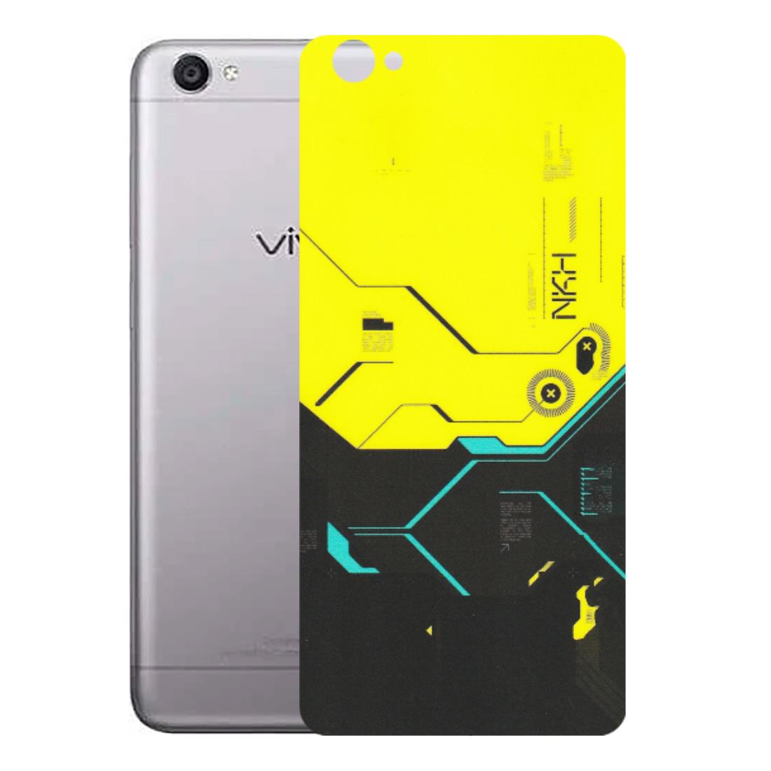 VIVO Y Series Phone Skins (All Models) - Black Yellow Technica - Matte Finish (M-53) Vivo Y55