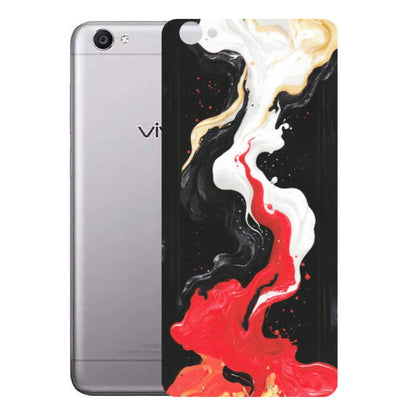 VIVO Y Series Phone Skins (All Models) - Black Red White Paint Splash Fusion - Matte Finish (M-56) Vivo Y55