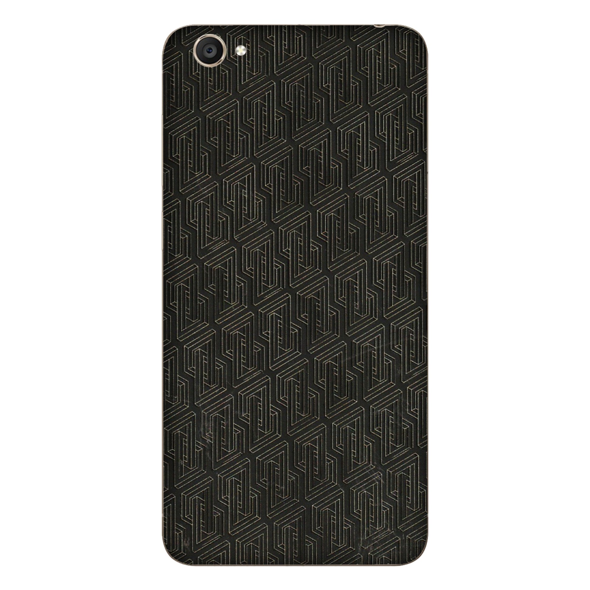 VIVO Y Series Phone Skins (All Models) - Black Abstract Pattern - 3D Embossed Finish (L-117) Vivo Y55S
