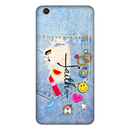 VIVO Y Series Phone Skins (All Models) - Denim Jeans Pocket - 3D Embossed Finish (L-134) Vivo Y55S