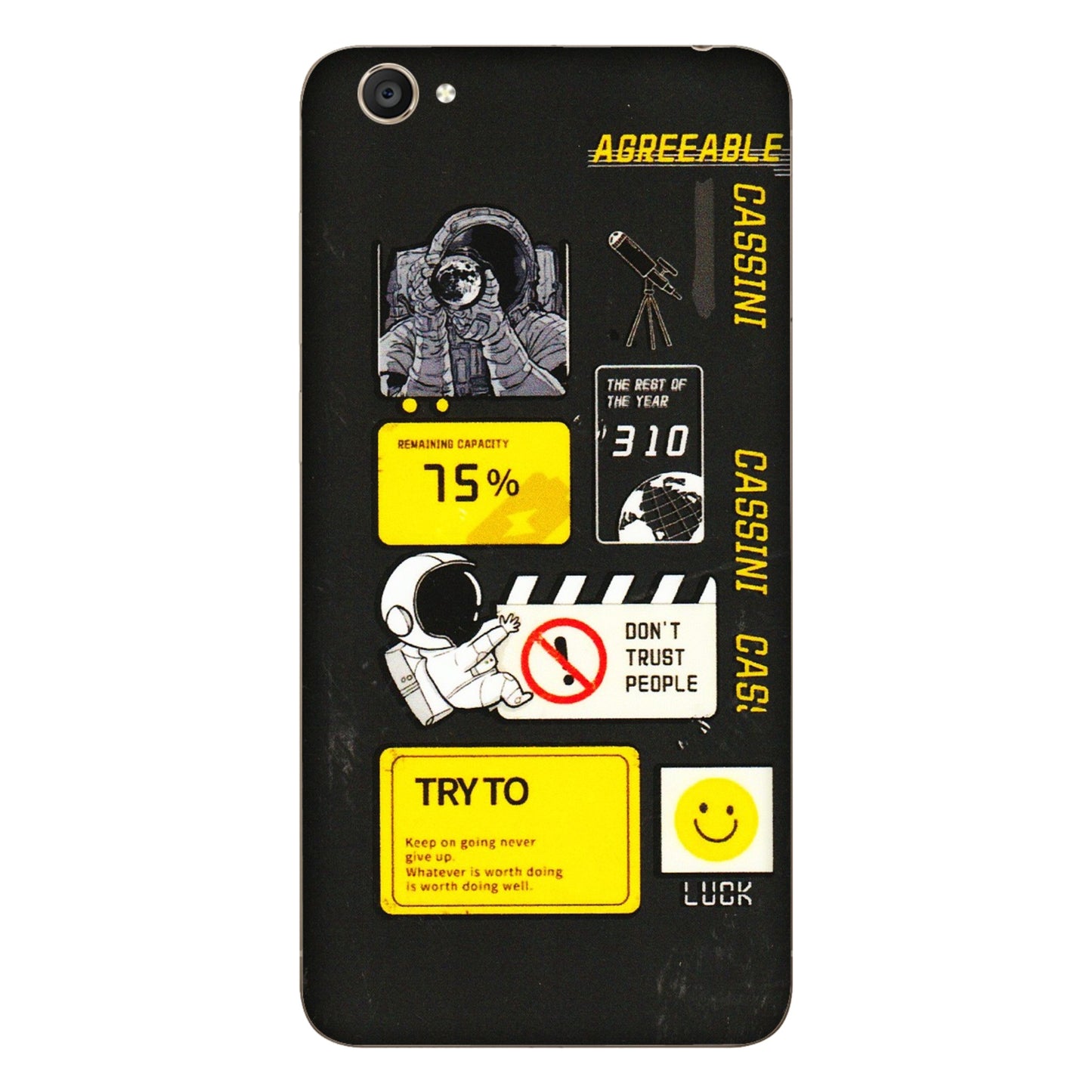 VIVO Y Series Phone Skins (All Models) - Black Cassini - 3D Embossed Finish (L-161) Vivo Y55S
