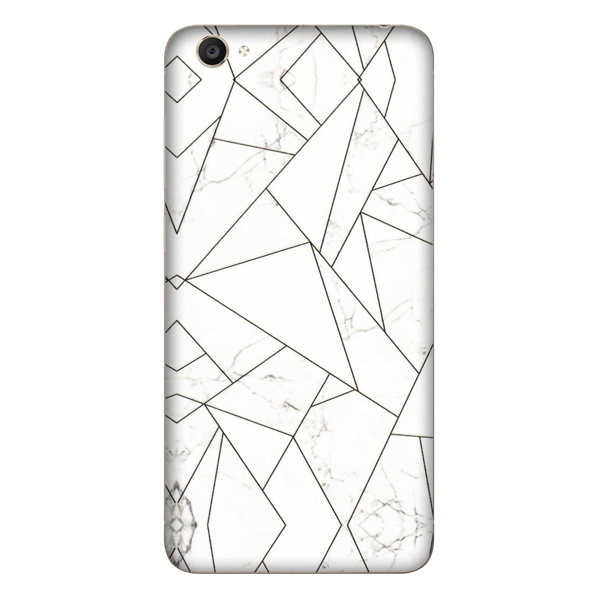 VIVO Y Series Phone Skins (All Models) - Luxury White Marble Effect - 3D Embossed Finish (L-168) Vivo Y55S
