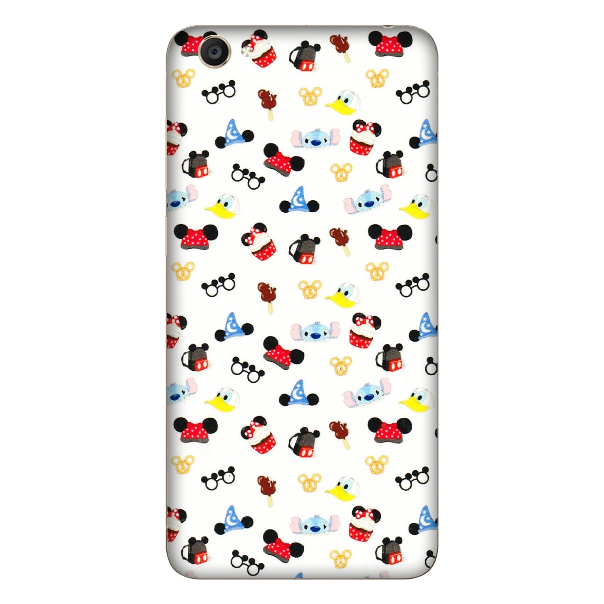 VIVO Y Series Phone Skins (All Models) - Minnie Mouse & Donald Doodles s - 3D Embossed Finish (L-194) Vivo Y55S