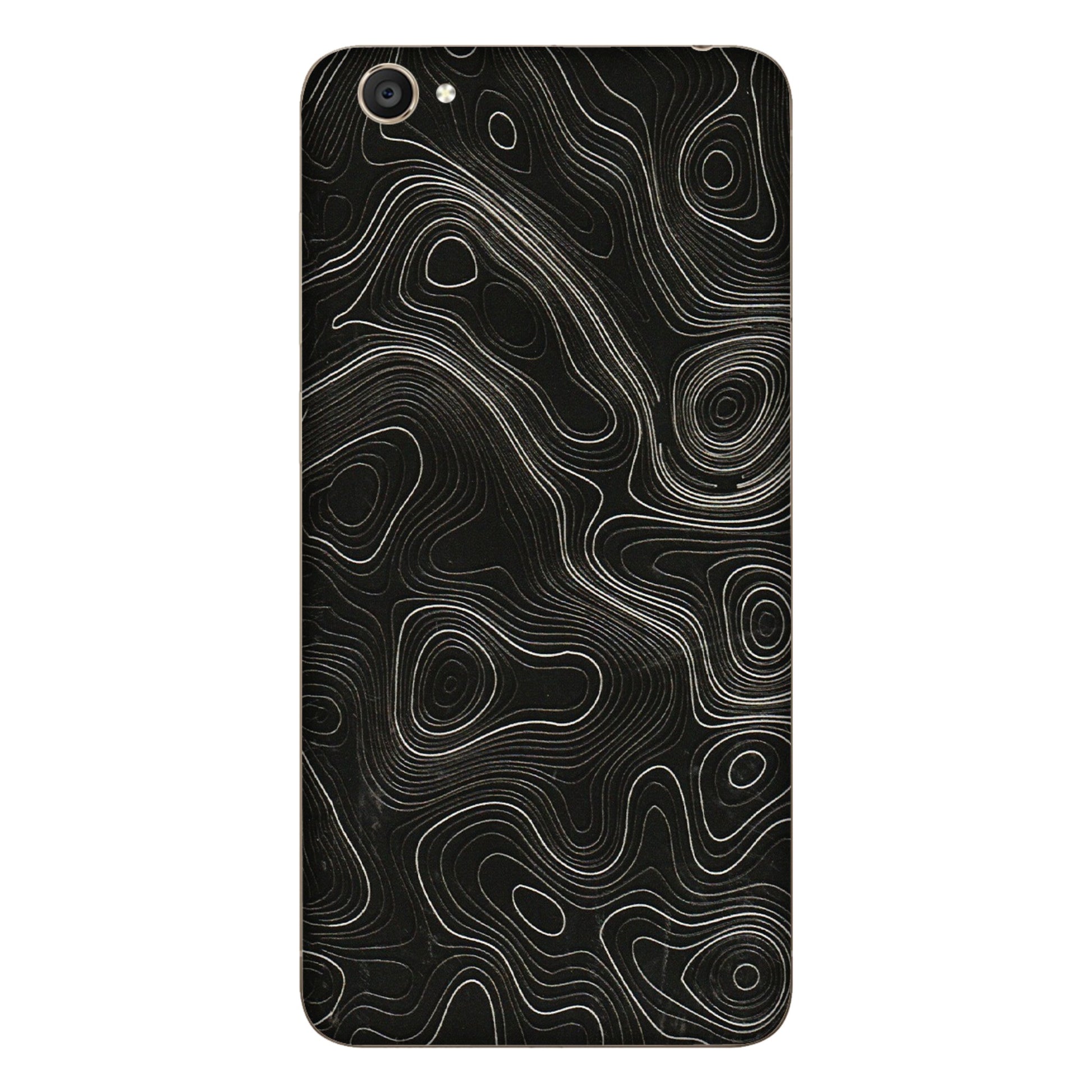 VIVO Y Series Phone Skins (All Models) - Black Swirl - 3D Embossed Finish (L-196) Vivo Y55S