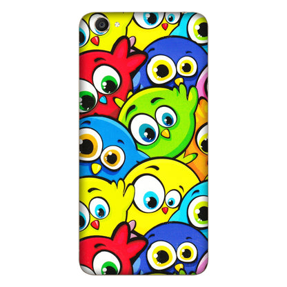 VIVO Y Series Phone Skins (All Models) - Cute Fluffy Birds - 3D Embossed Finish (L-213) Vivo Y55S