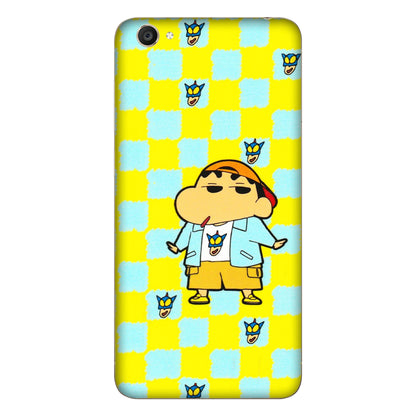 VIVO Y Series Phone Skins (All Models) - Yellow Blue Shinchan Cute - 3D Embossed Finish (L-221) Vivo Y55S