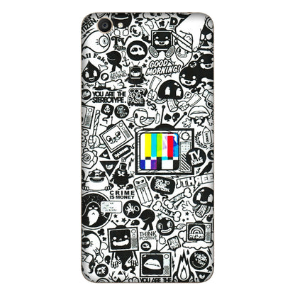 VIVO Y Series Phone Skins (All Models) - Doodles Positive Art - 3D Embossed Finish (L-263) Vivo Y55S