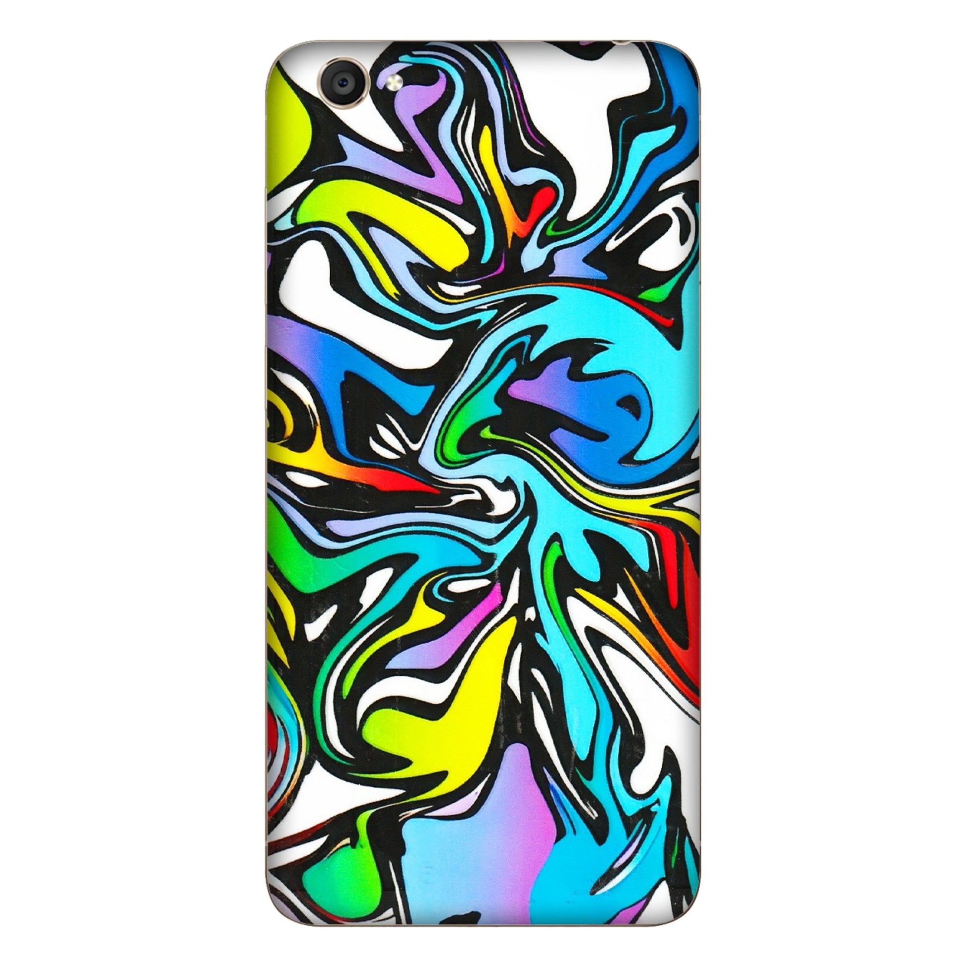 VIVO Y Series Phone Skins (All Models) - Abstract Colour Paints - 3D Embossed Finish (L-271) Vivo Y55S
