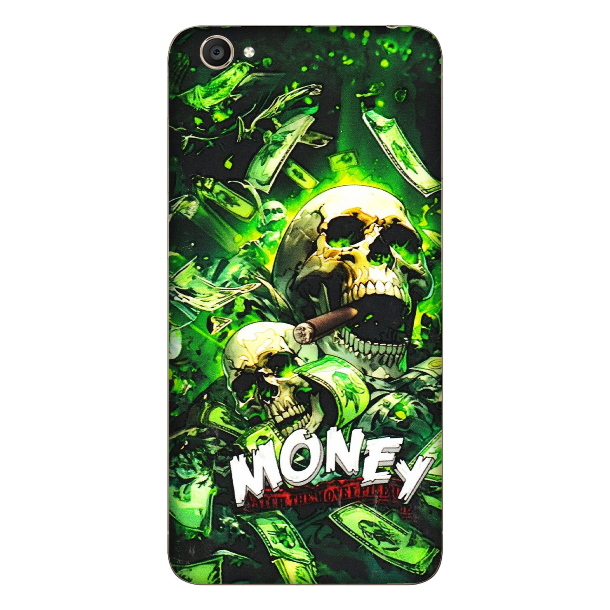 VIVO Y Series Phone Skins (All Models) - Skull Money - 3D Embossed Finish (L-303) Vivo Y55S