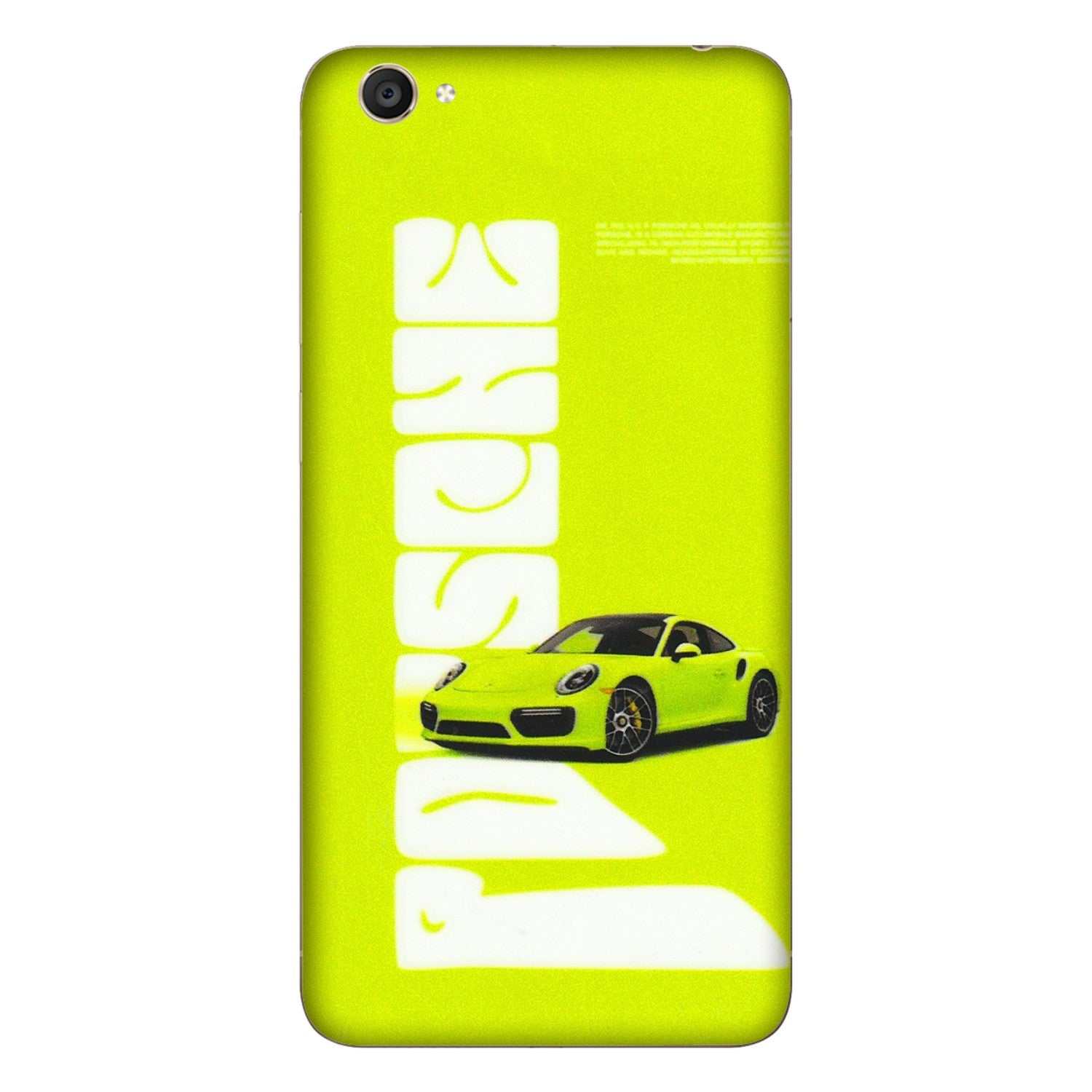 VIVO Y Series Phone Skins (All Models) - Lime Green Porche - 3D Embossed Finish (L-30) Vivo Y55S