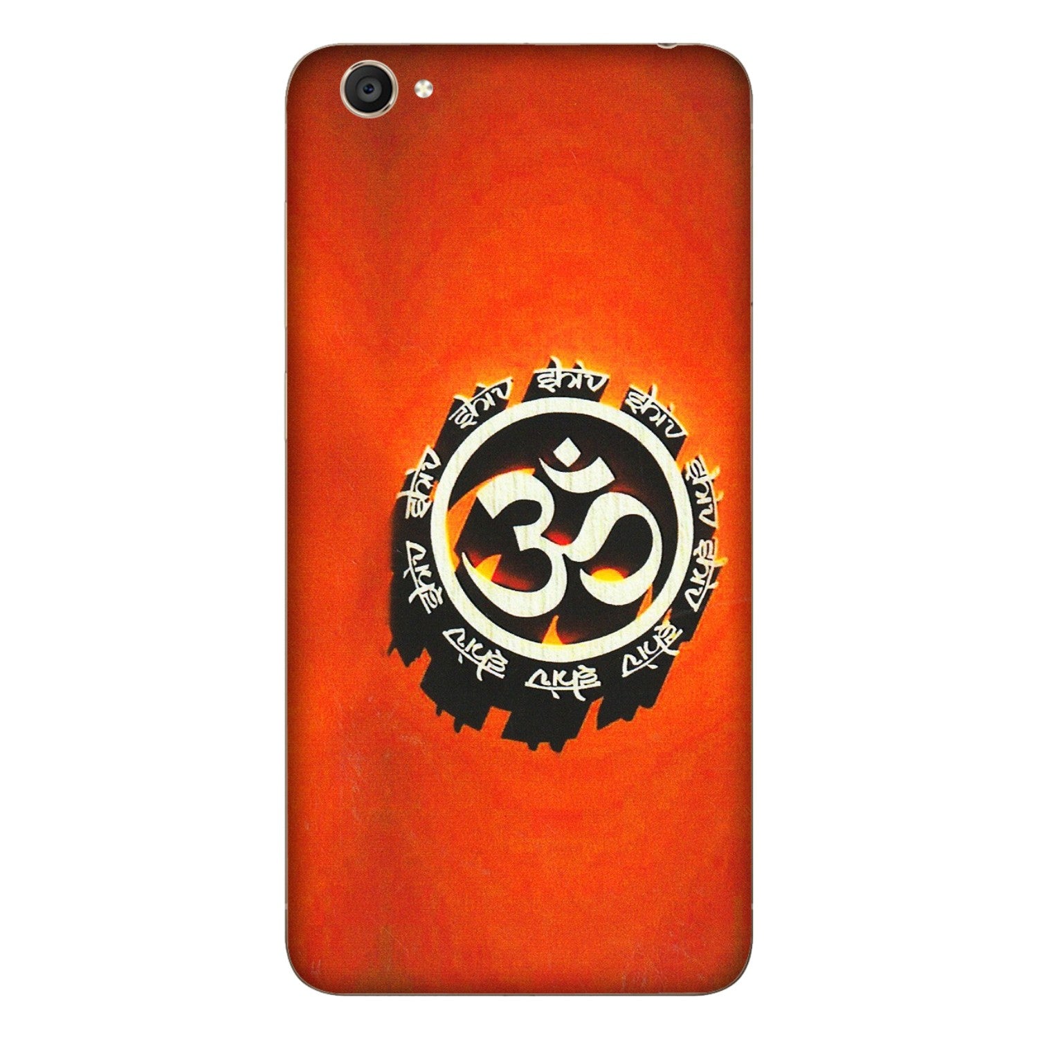 VIVO Y Series Phone Skins (All Models) - Aum Shiv Orange - 3D Embossed Finish (L-32) Vivo Y55S