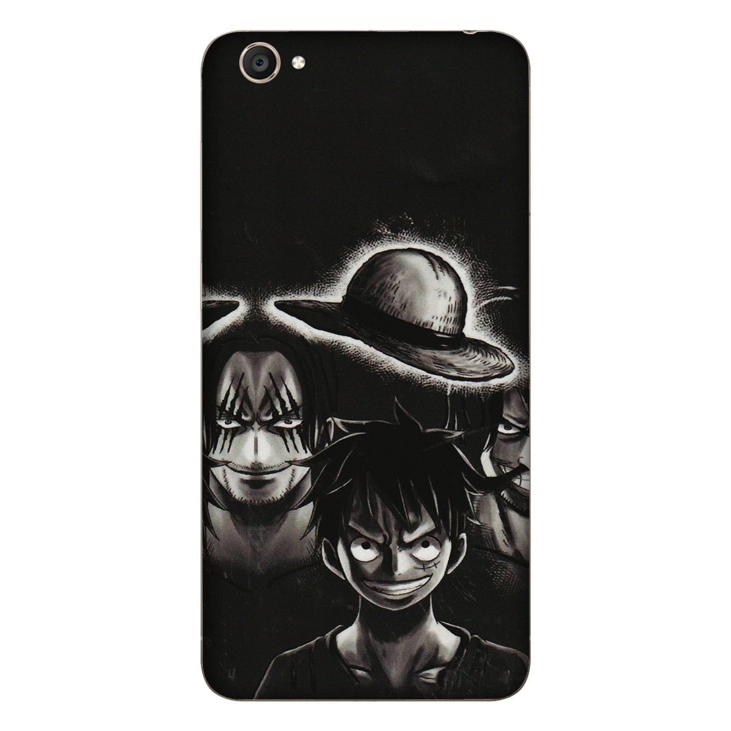 VIVO Y Series Phone Skins (All Models) - Black Luffy Hat - 3D Embossed Finish (L-57) Vivo Y55S