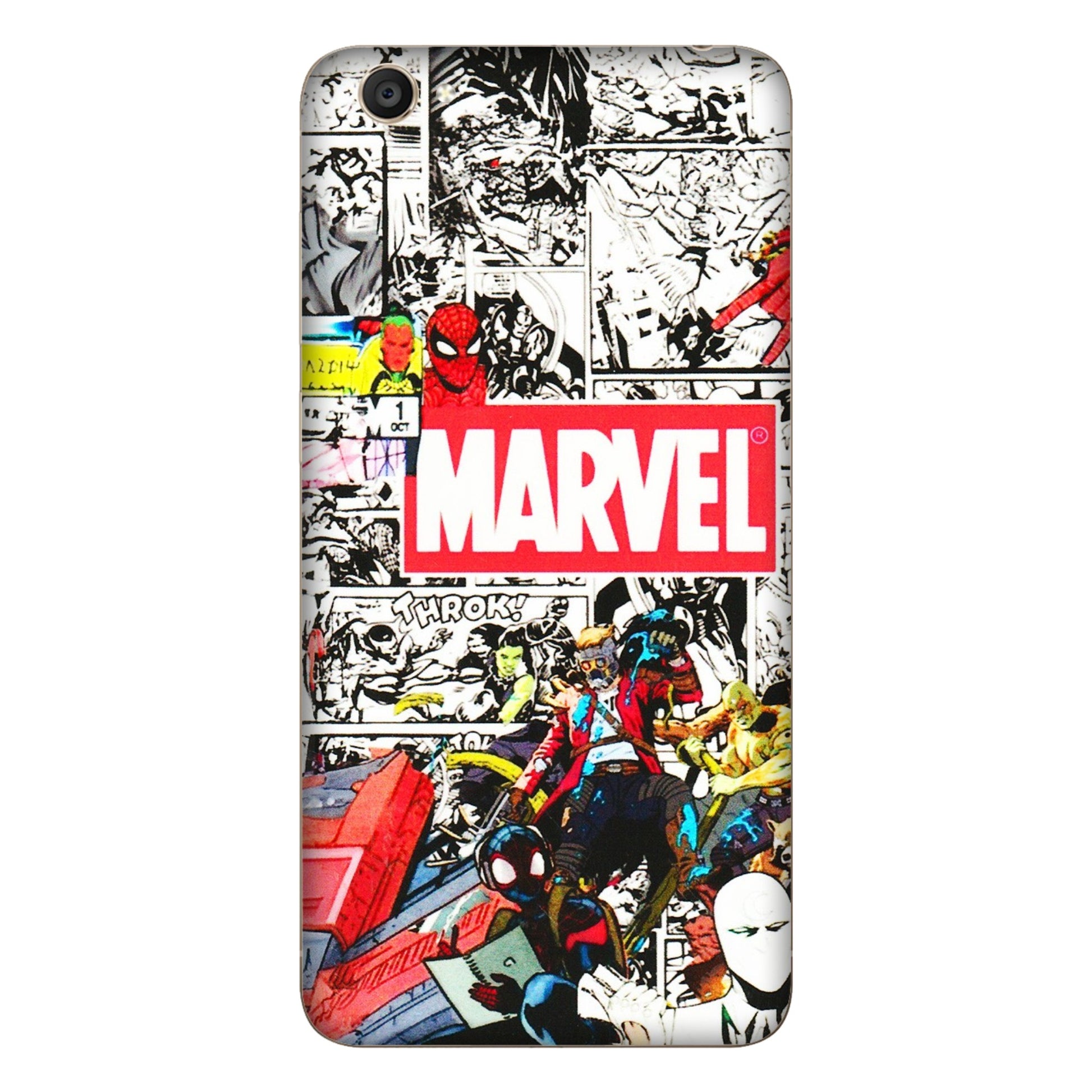 VIVO Y Series Phone Skins (All Models) - Marvel Colorful Comic - 3D Embossed Finish (L-64) Vivo Y55S