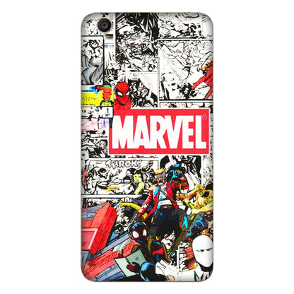 VIVO Y Series Phone Skins (All Models) - Marvel Colorful Comic - 3D Embossed Finish (L-64) Vivo Y55S