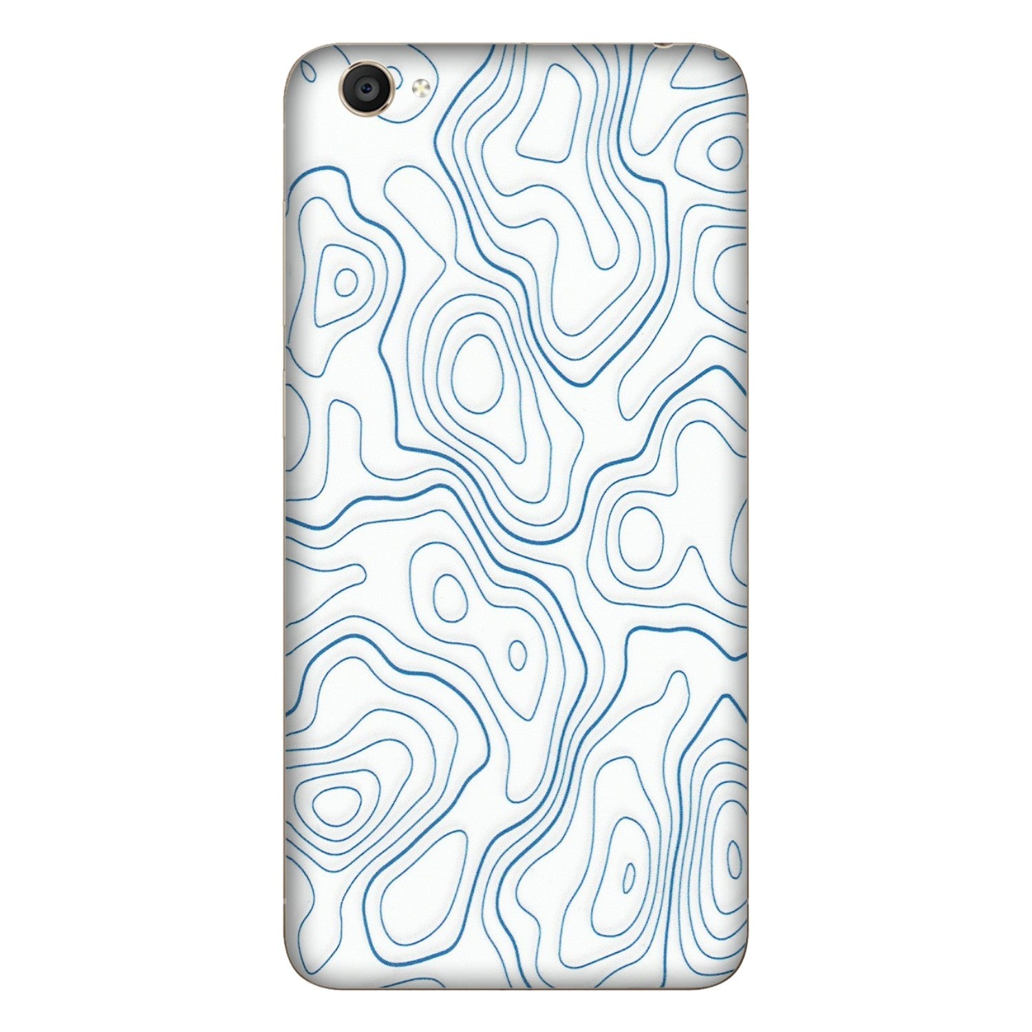 VIVO Y Series Phone Skins (All Models) - Blue And White Swirls - Matte Finish (M-139) Vivo Y55S