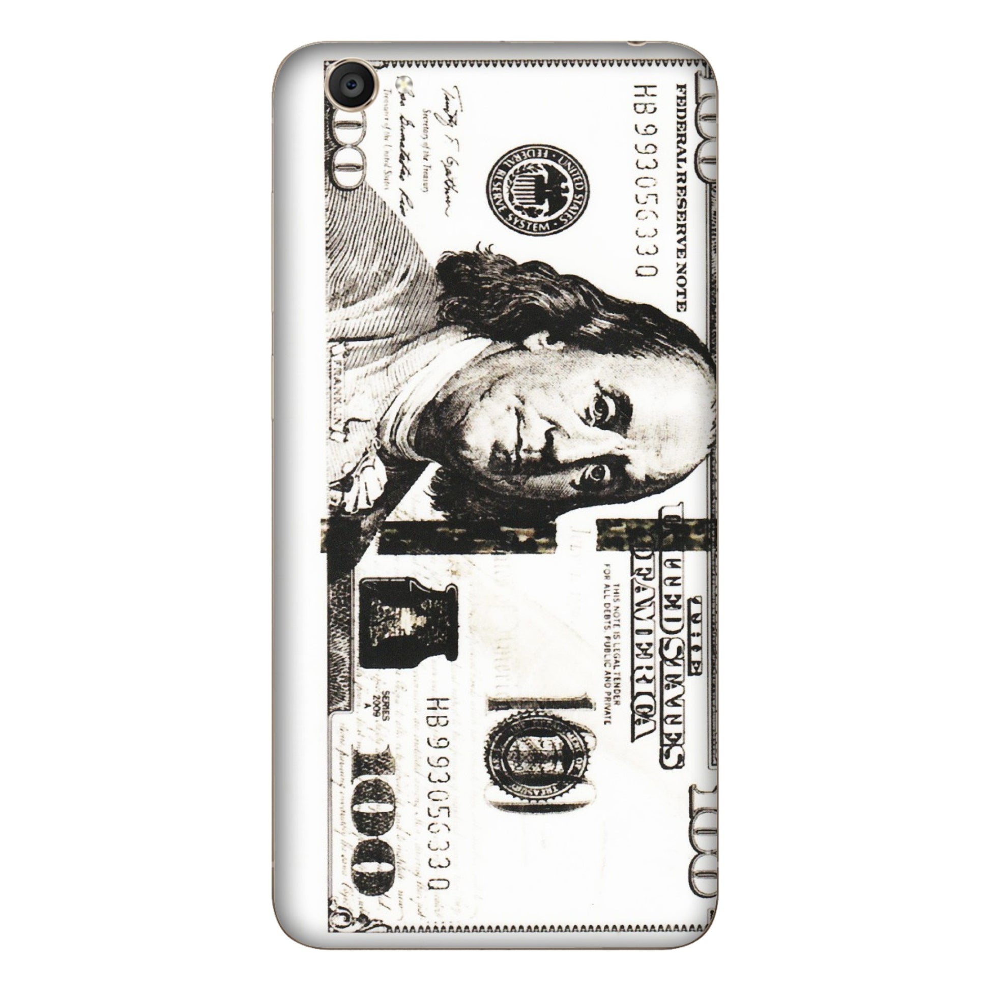 VIVO Y Series Phone Skins (All Models) - 100 Dollar Currency - Transparent Finish (T-01) Vivo Y55S