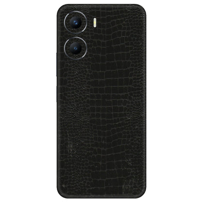 VIVO Y Series Phone Skins (All Models) - Snake Leather Black - 3D Embossed Finish (L-107) Vivo Y56 (5G)