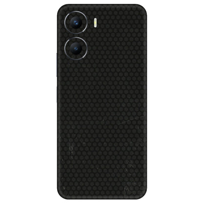 VIVO Y Series Phone Skins (All Models) - Black honeycomb - 3D Embossed Finish (L-114) Vivo Y56 (5G)