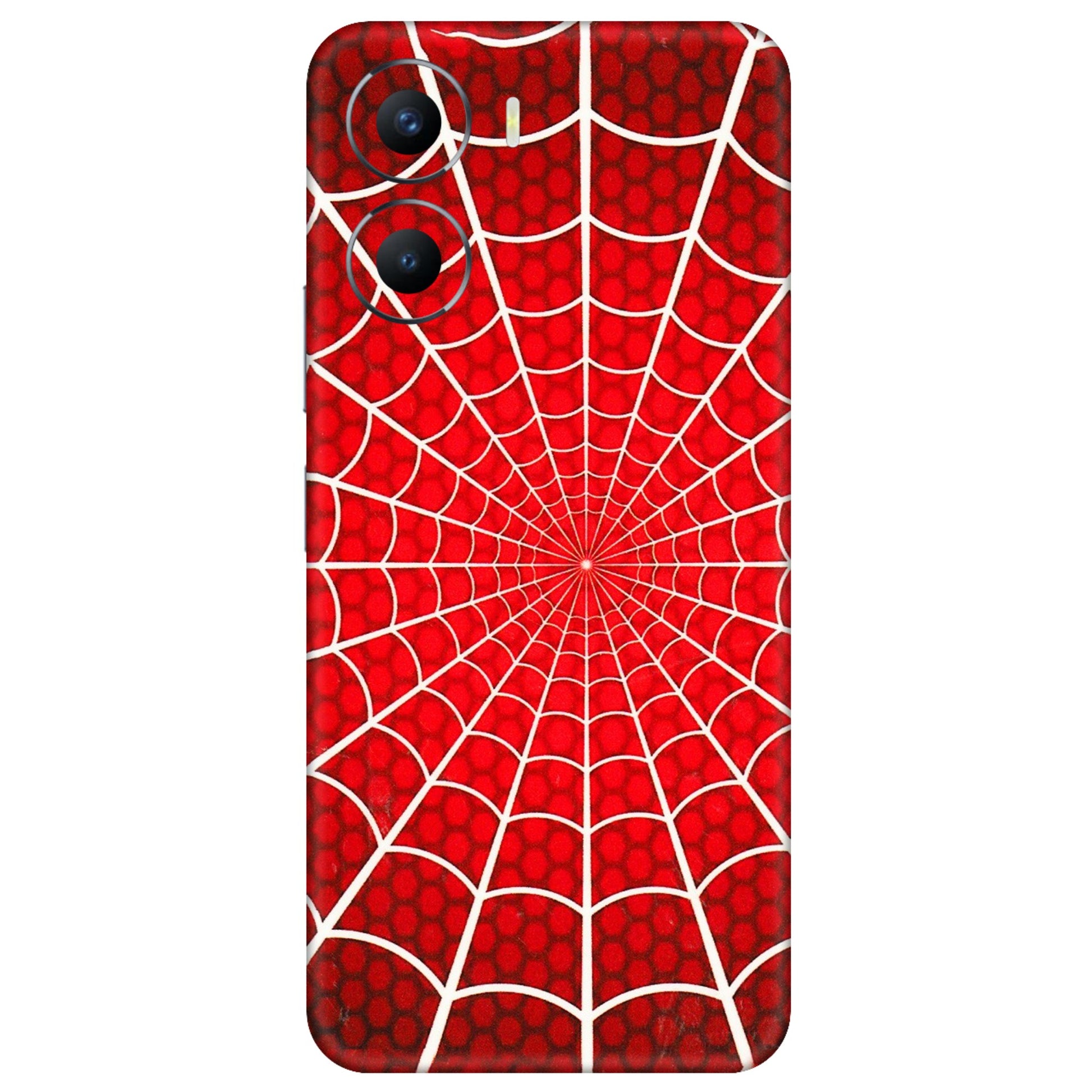 VIVO Y Series Phone Skins (All Models) - Classic Spidey Web - 3D Embossed Finish (L-115) Vivo Y56 (5G)