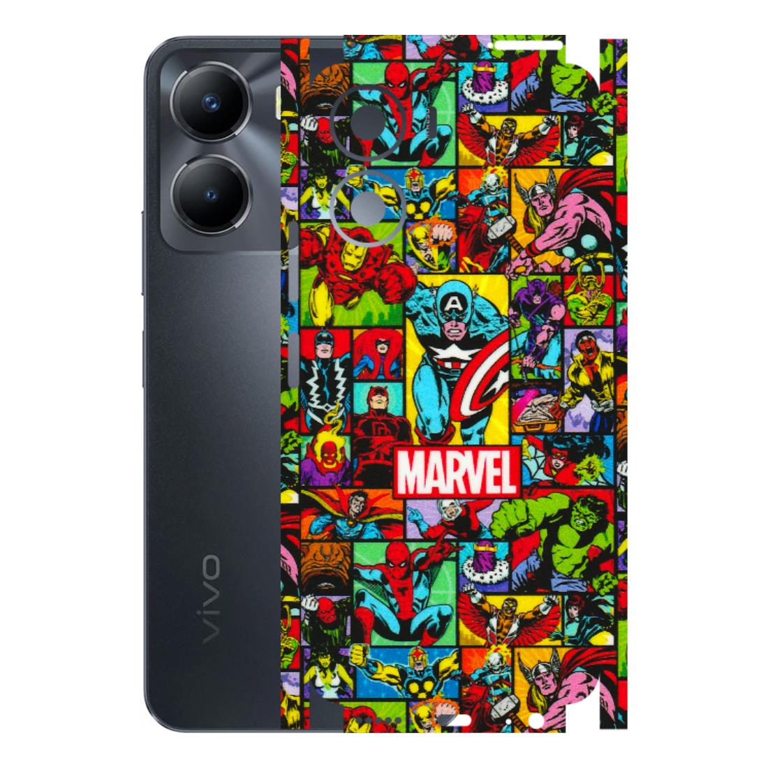 VIVO Y Series Phone Skins (All Models) - MARVELOUS Comic Characters - 3D Embossed Finish (L-129) Vivo Y56 (5G)