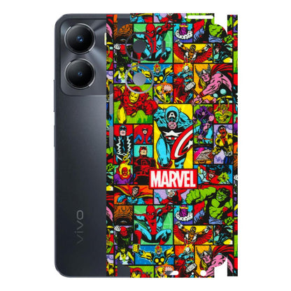 VIVO Y Series Phone Skins (All Models) - MARVELOUS Comic Characters - 3D Embossed Finish (L-129) Vivo Y56 (5G)
