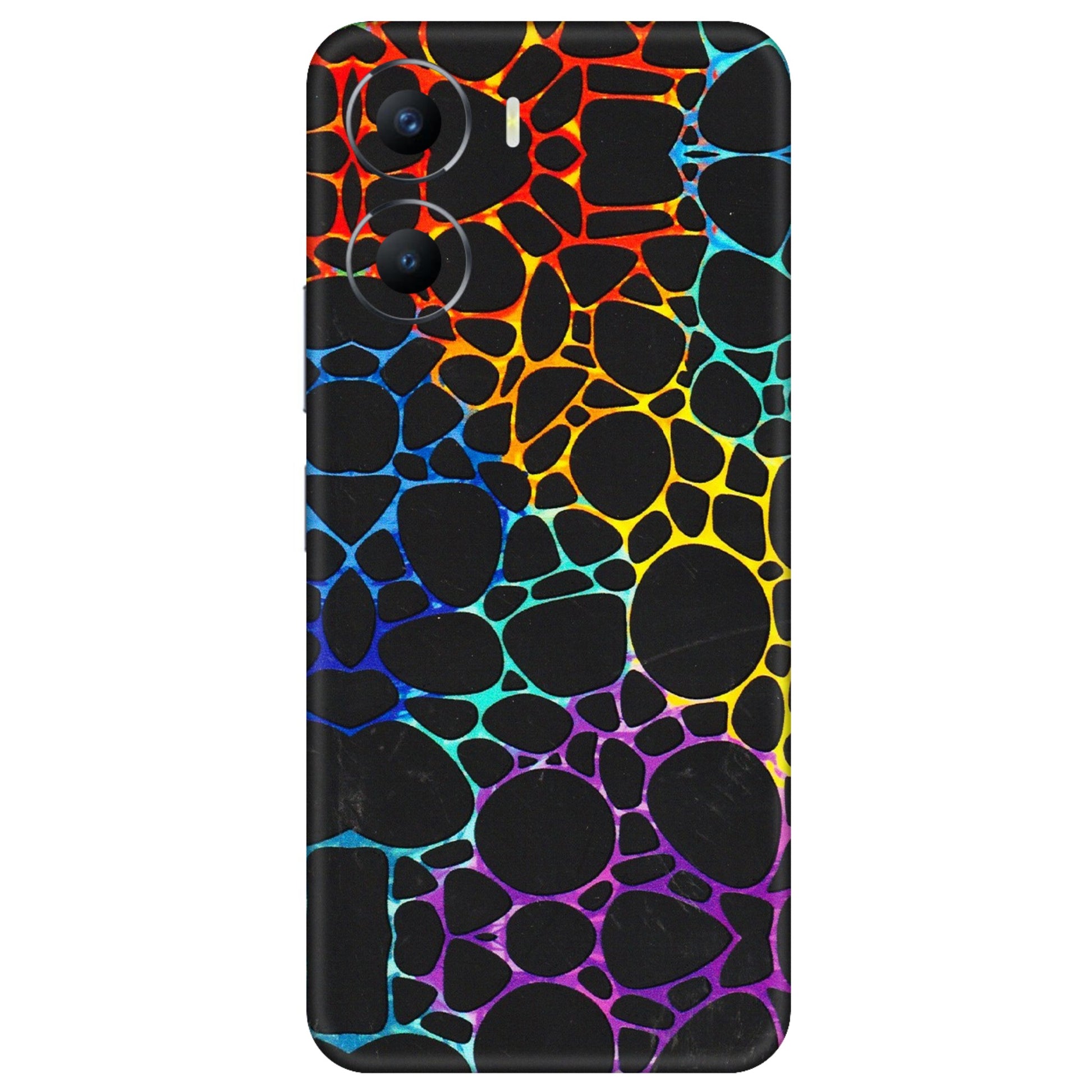 VIVO Y Series Phone Skins (All Models) - Abstract Art MultiColour - 3D Embossed Finish (L-133) Vivo Y56 (5G)