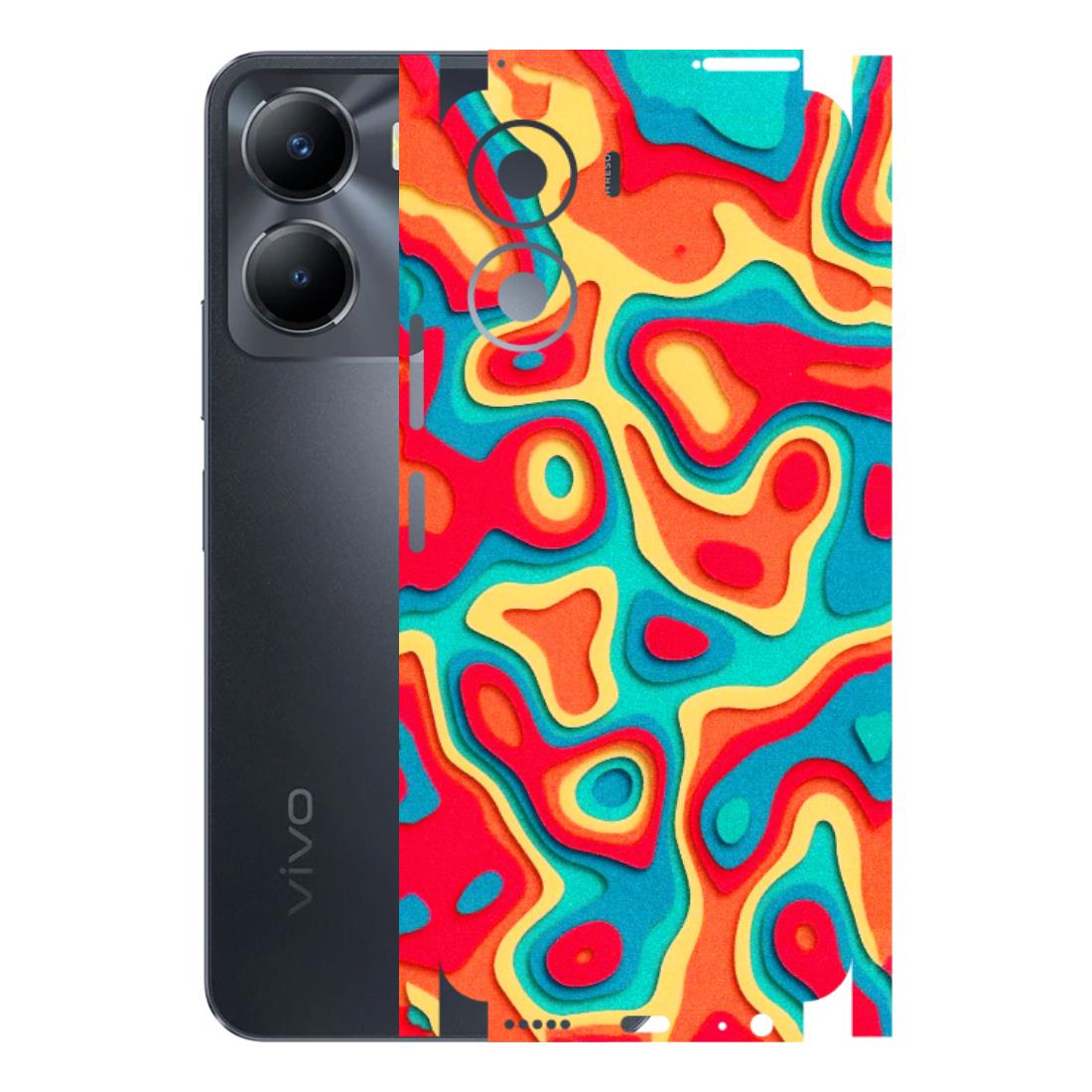 VIVO Y Series Phone Skins (All Models) - Abstract Swirl - 3D Embossed Finish (L-150) Vivo Y56 (5G)