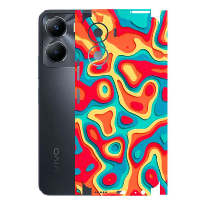 VIVO Y Series Phone Skins (All Models) - Abstract Swirl - 3D Embossed Finish (L-150) Vivo Y56 (5G)