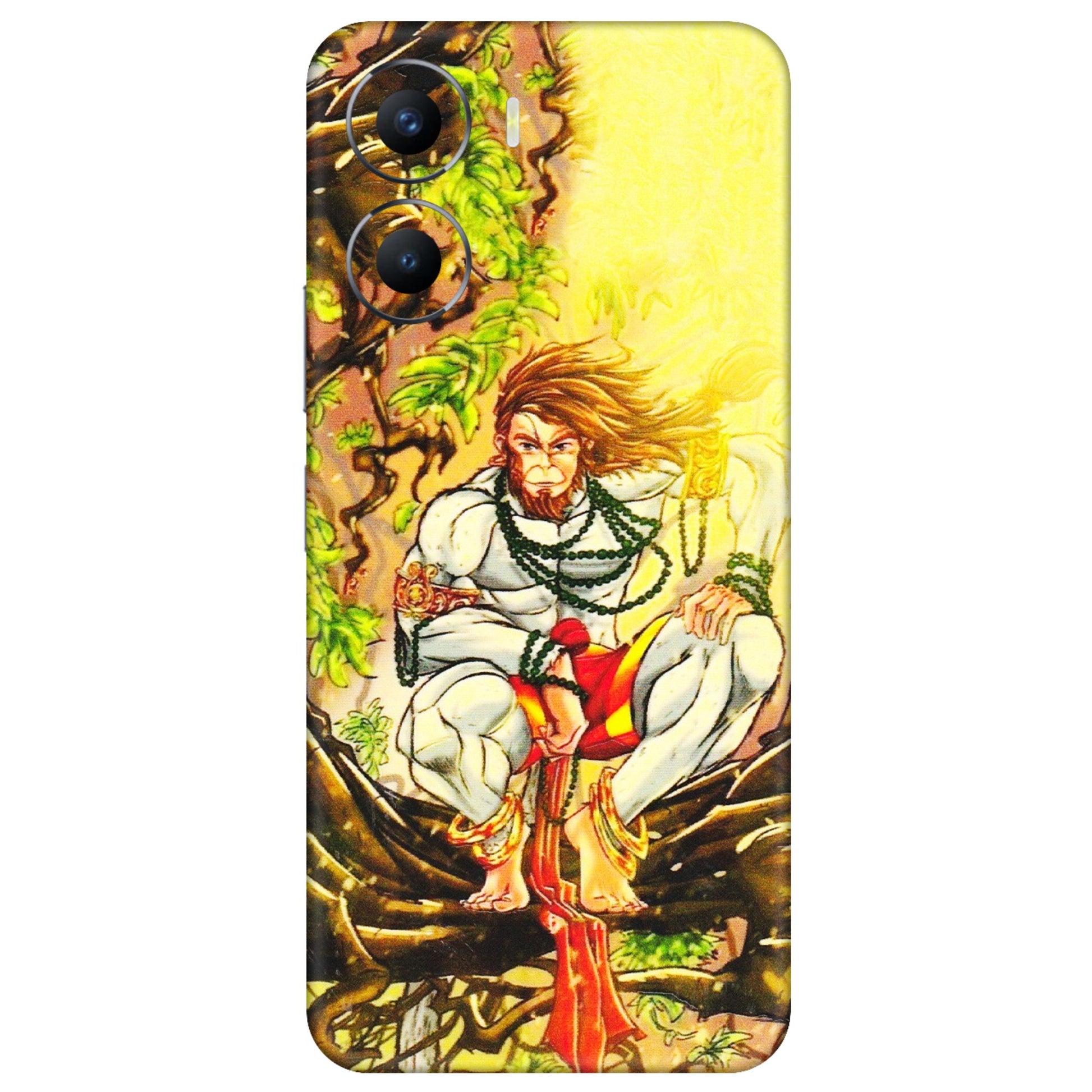 VIVO Y Series Phone Skins (All Models) - Lord Hanuman - 3D Embossed Finish (L-152) Vivo Y56 (5G)