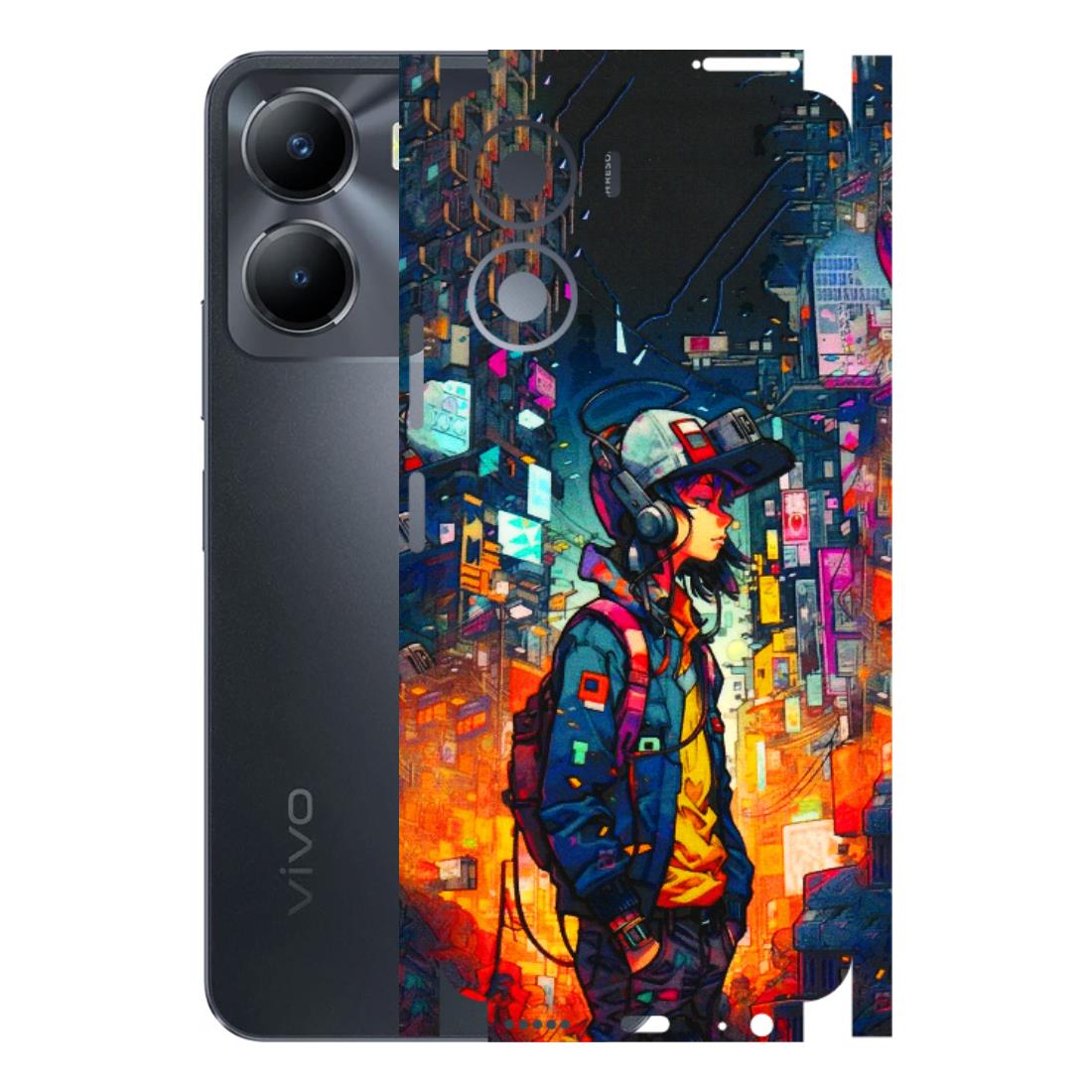 VIVO Y Series Phone Skins (All Models) - Street Anime Guy - 3D Embossed Finish (L-158) Vivo Y56 (5G)