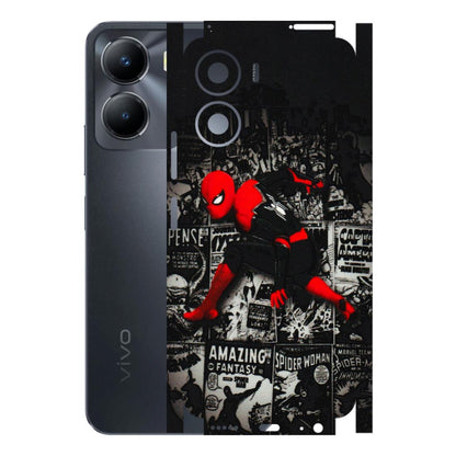 VIVO Y Series Phone Skins (All Models) - SpiderMan New - 3D Embossed Finish (L-162) Vivo Y56 (5G)