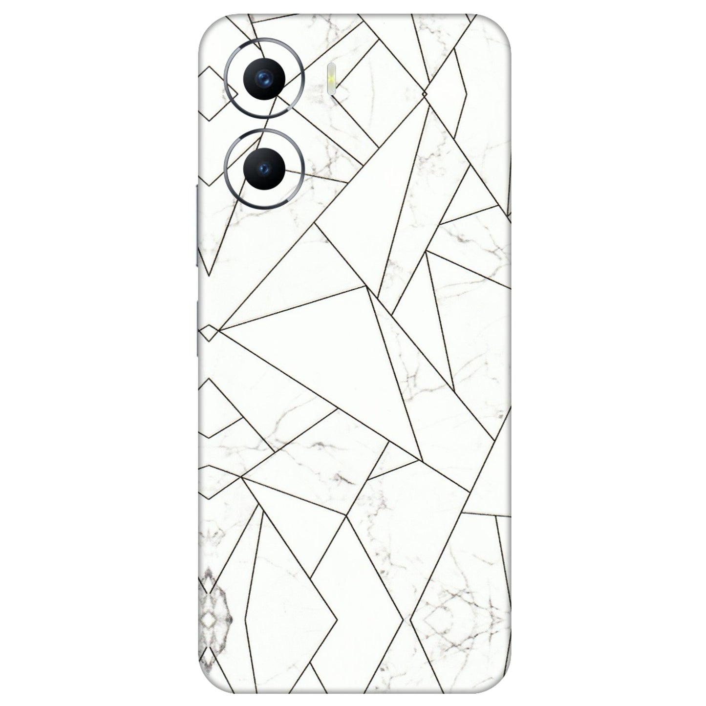 VIVO Y Series Phone Skins (All Models) - Luxury White Marble Effect - 3D Embossed Finish (L-168) Vivo Y56 (5G)