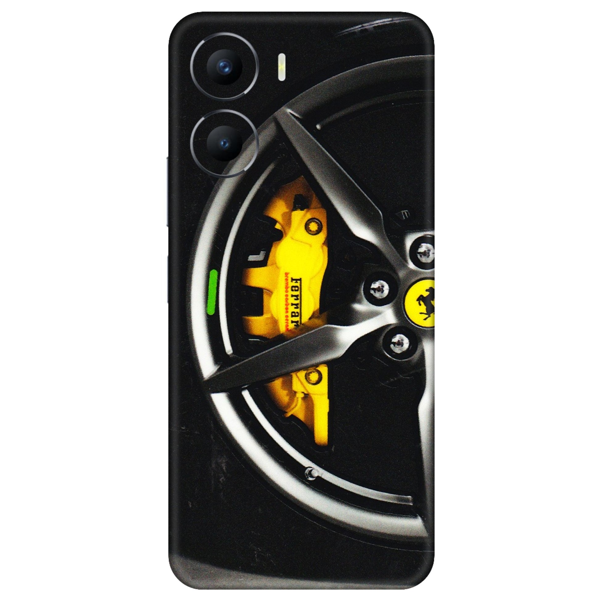 VIVO Y Series Phone Skins (All Models) - Ferrari Wheel Alloy - 3D Embossed Finish (L-173) Vivo Y56 (5G)