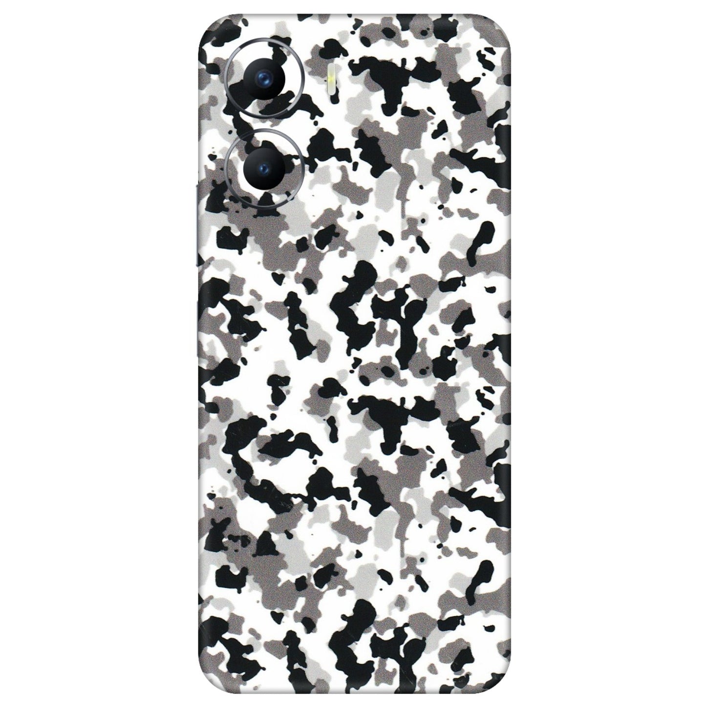 VIVO Y Series Phone Skins (All Models) - White Black Camouflage - 3D Embossed Finish (L-18) Vivo Y56 (5G)