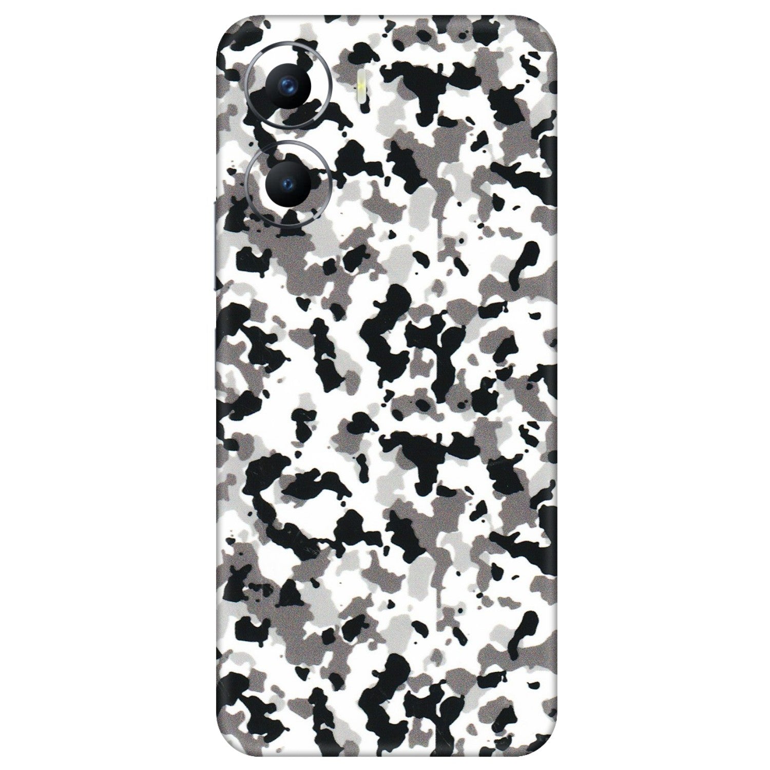 VIVO Y Series Phone Skins (All Models) - White Black Camouflage - 3D Embossed Finish (L-18) Vivo Y56 (5G)