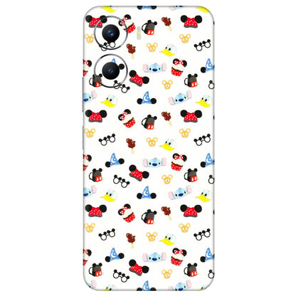VIVO Y Series Phone Skins (All Models) - Minnie Mouse & Donald Doodles s - 3D Embossed Finish (L-194) Vivo Y56 (5G)